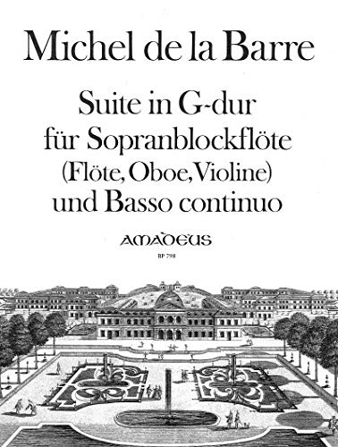 Beispielbild fr Suite in G-Dur fr Sopranblockflte und Basso continuo zum Verkauf von medimops