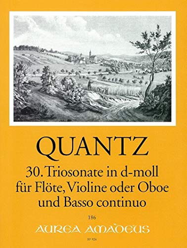 Beispielbild fr Sonata in d-Moll Nr. 30 QV 2:Anh. 9 zum Verkauf von CONTINUO Noten-Buch-Versand