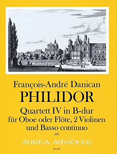 9790015155703: DANICAN PHILIDOR F. - Cuarteto n 4 en Sib Mayor para Oboe (Flauta), 2 Violines y BC(Partitura/Partes)