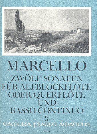 Beispielbild fr Marcello, Benedetto: 12 Sonaten op.2 Band 4 (Nr.10-12) : fr Altblockflte (Flte) und Bc zum Verkauf von medimops