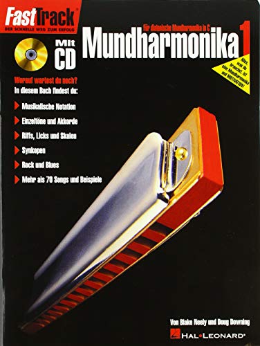 9790035228333: Fasttrack - mundharmonika 1 (d) harmonica +cd