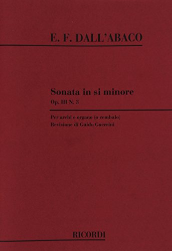 9790041301624: Sonata In Si Min. Op.Iii N.3