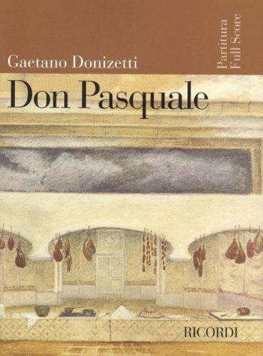 Beispielbild fr DONIZETTI - Don Pasquale para Orquesta (Partitura Director) zum Verkauf von Better World Books