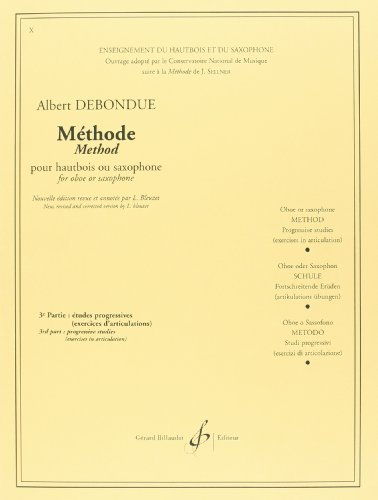 Beispielbild fr Methode Volume 3 Etudes Progressives (Exercices d'Articulations) zum Verkauf von medimops