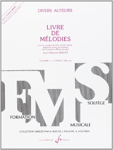 Stock image for Livre de melodies volume 5 for sale by LiLi - La Libert des Livres