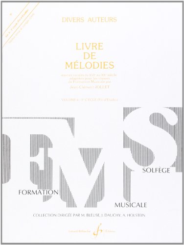 Beispielbild fr Livre de Melodies Volume 6 zum Verkauf von medimops