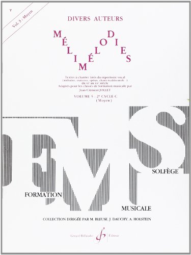 Beispielbild fr Melimelodies Volume 5 - 2  cycle C (Moyen) zum Verkauf von medimops