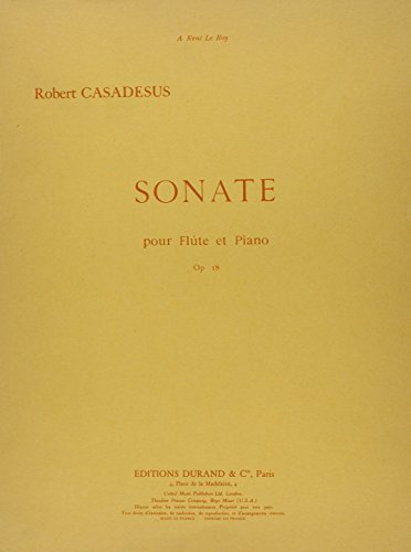 Beispielbild fr Sonate op.18 . pour flute et piano zum Verkauf von AHA-BUCH GmbH