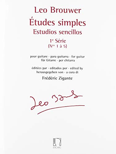 9790044093809: Leo brouwer - etudes simples - estudios sencillos (serie 1) - nouvelle edition