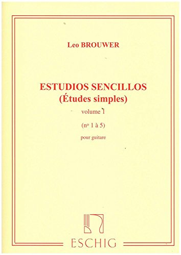 Imagen de archivo de Etudes simples Volume 1 (Nos1-5) - Guitare a la venta por MusicMagpie