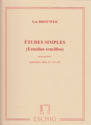 9790045037529: Etudes simples Volume 4 (Nos16-20) - Guitare