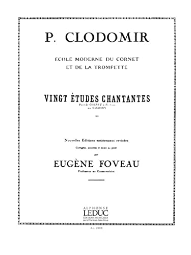 9790046024665: P. CLODOMIR: 20 ETUDES CHANTANTES OP.11 (TRUMPET SOLO) TROMPETTE