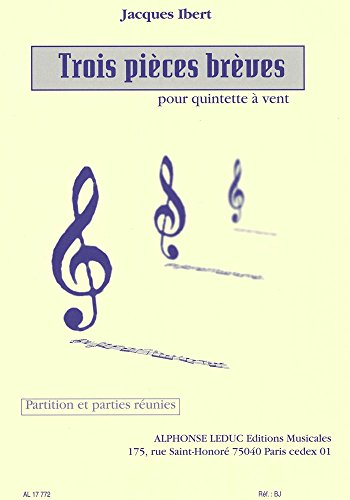 9790046177729: JACQUES IBERT: 3 PIECES BREVES