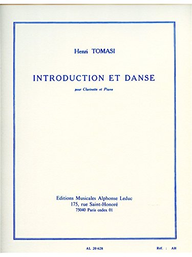 9790046206283: Henri tomasi: introduction et danse (clarinet & piano)