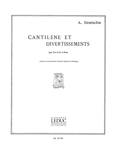 9790046207877: Alfred desenclos: cantilene et divertissements (horn & piano)