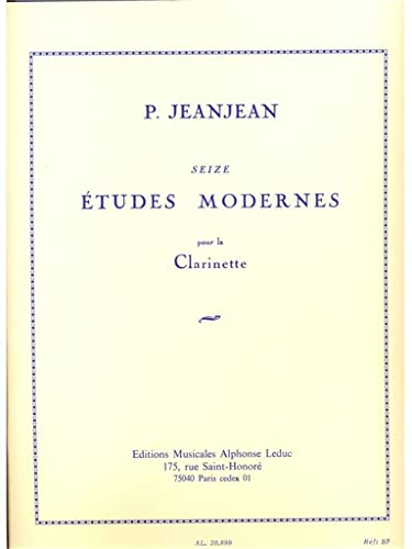 Stock image for Seize etudes modernes pour la clarinette. for sale by FIRENZELIBRI SRL