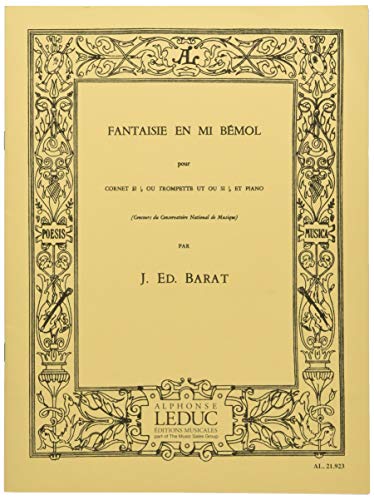 9790046219238: FANTAISIE EN MIB CORNET SIB OU TROMPETTE UT OU SIB ET PIANO