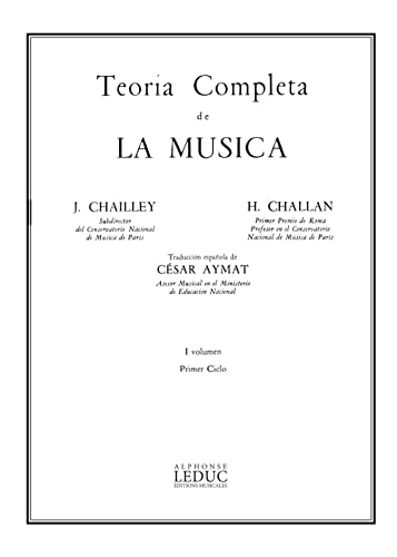 9790046227790: TEORIA COMPLETA DE LA MUSICA (VERSION ESPAGNOLE) VOLUME 1 BL843