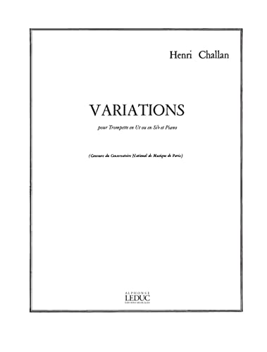 9790046227936: Henri challan: variations (trumpet & piano) trompette