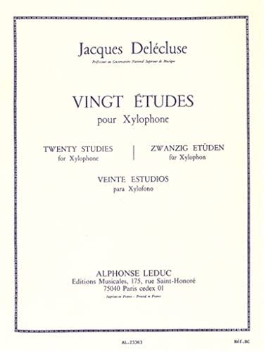 9790046233630: Jacques delecluse: twenty studies for xylophone