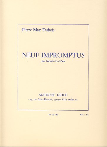 9790046235054: Pierre max dubois: 9 impromptus (clarinet & piano)