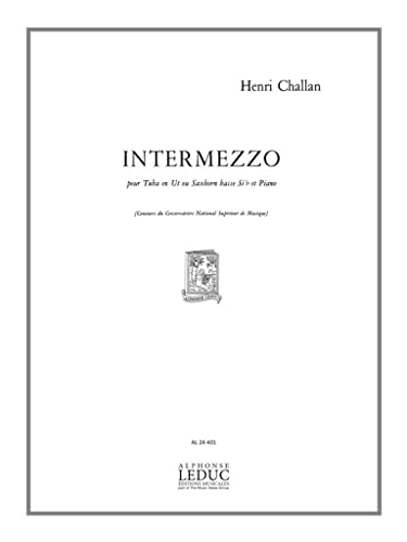 9790046244018: Challan h. intermezzo tuba or saxhorn basse eb & piano book