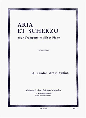 9790046272059: Alexandre aroutiounian - aria et scherzo pour trompette en si bemol et piano