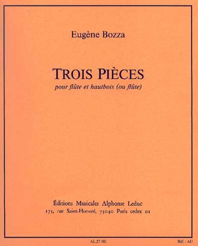 9790046274817: Eugene bozza: 3 pieces (flute/oboe)