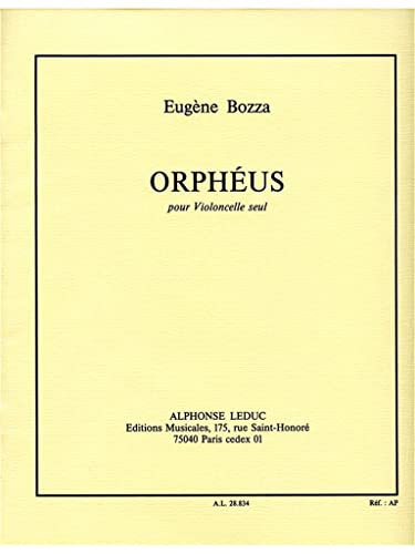 9790046288340: Bozza eugene orpheus cello solo book
