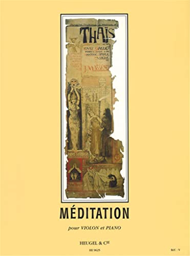 Beispielbild fr Meditation de Thais : pour violon et piano zum Verkauf von medimops