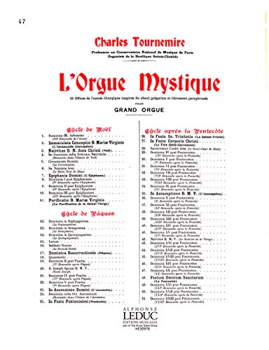 Beispielbild fr L'orgue mystique vol.47Dominica XX post pentecosten : cycle apres la pentecote zum Verkauf von AHA-BUCH GmbH