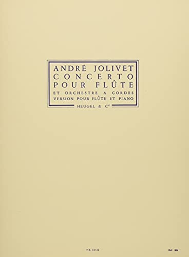 9790047321220: Andre jolivet - concerto pour flute et orchestre a cordes (version pour flute et piano)