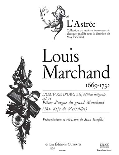 Beispielbild fr Louis Marchand: l'Oeuvre d'Orgue Vol. 2 zum Verkauf von Livre et Partition en Stock