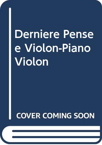 9790048036901: Derniere pensee violon-piano violon