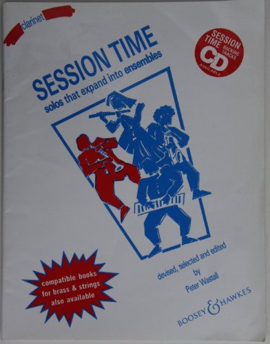 Stock image for Session Time Solos that expand into ensembles. For clarinet. Books of solos which expand for flexible, group music-making! Now available for brass, strings and woodwind! Session Time is ideal for many musical situations - solos, individual and group teaching, school concerts, or just friends making music at home. Solos or ensembles - the choice is yours! Content - An Intrada for Jazz Trio (Norton) - Fifth Gear Talk (Evans) - Lotus (Evans) - Pure Gold (Cole) - Summertime from Porgy and Bess (Gershwin) - The Half of It Dearie Blues (Gershwin) - Big Ballad (Cole) - Black is Black (Hayes/Wadey/Grainger) - Butterflies (Barron) - Come Summer from The Sound of Rock (Feldstein/Scianni) - Dixieland Blues (Menz) - Fascinating Rhythm (Gershwin) - Memory from Cats (Lloyd Webber) - Molten Rock (Pogson) - Sntis (Barron) for sale by FIRENZELIBRI SRL