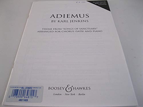 9790060106712: Adiemus I: Thme de Songs of Sanctuary. mixed choir (SATB) and piano. Partition de chœur.