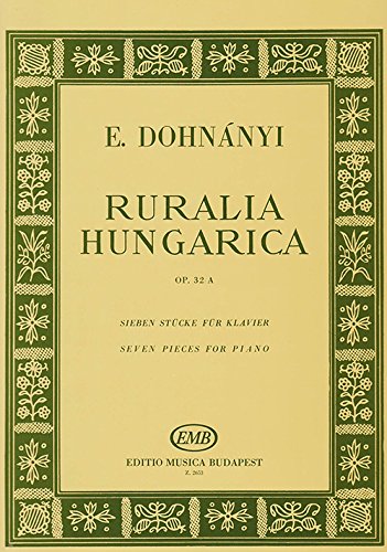 9790080026533: DOHNANYI - Ruralia Hungarica Op.32a para Piano