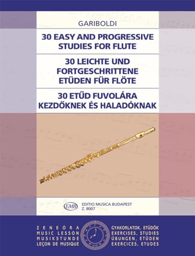 9790080080078: 30 Easy and Progressive Studies for flute