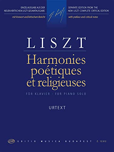 Beispielbild fr Harmonies Poetiques Et Religieuses Urtext New Enlarged Edition zum Verkauf von GreatBookPrices