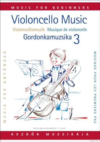 Stock image for ARPAD PEJTSIK : VIOLONCELLO MUSIC FOR BEGINNERS 3 - MUSIQUE DE VIOLONCELLE 3 - VIOLONCELLE ET PIANO (English, German and French Edition) for sale by MusicMagpie