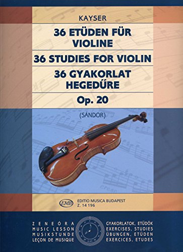 9790080141960: KAYSER - Estudios Op.20 para Violin (Sandor)
