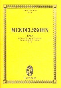 Beispielbild fr Piano Trio D minor op. 49 - Piano Trio - study score - (ETP 80) zum Verkauf von Reuseabook