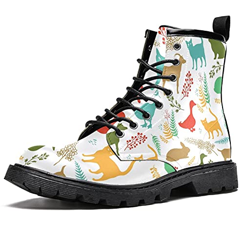 Beispielbild fr MAPOLO Boots for Women Colorful Country Life Print Fashion Women's High Top Boots Outdoor Sneakers Custom Shoes Slip Resistant Warm Snow Boot zum Verkauf von St Vincent de Paul of Lane County