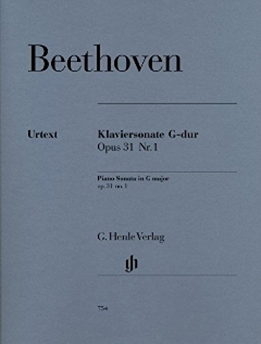 Beispielbild fr Piano Sonata G major op. 31/1 - piano - (HN 754) zum Verkauf von WeBuyBooks