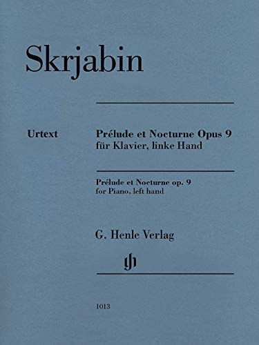 Beispielbild fr Prlude et Nocturne op. 9 zum Verkauf von Livre et Partition en Stock