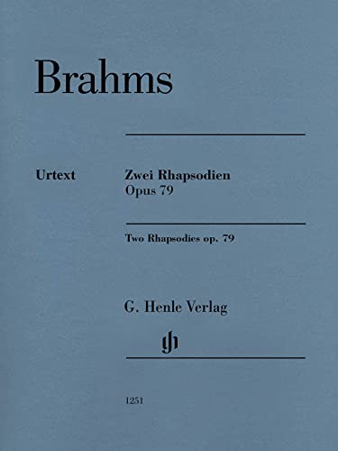 9790201812519: Johannes brahms : 2 rhapsodies opus 79 - two rhapsodies: Revidierte Ausgabe von HN 119