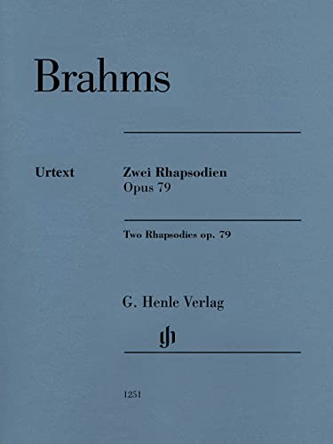 9790201812519: Two Rhapsodies, op. 79 - Revised Urtext Edition - piano solo - sheet music - (HN 1251): Revidierte Ausgabe von HN 119