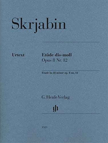 9790201815831: Alexander Skrjabin - Etde dis-moll op. 8 Nr. 12: Instrumentation: Piano solo