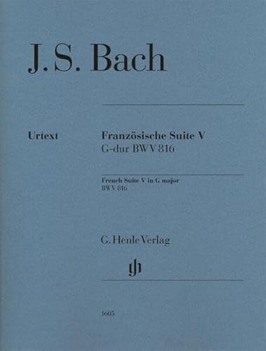 Stock image for French Suite V in G major BWV 816 for sale by GreatBookPrices