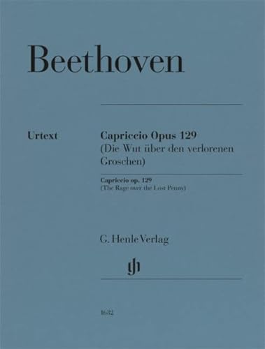Beispielbild fr Beethoven, Ludwig van - Alla Ingharese quasi un Capriccio G-dur op. 129 (Die Wut ber den verlorenen Groschen) zum Verkauf von GreatBookPrices